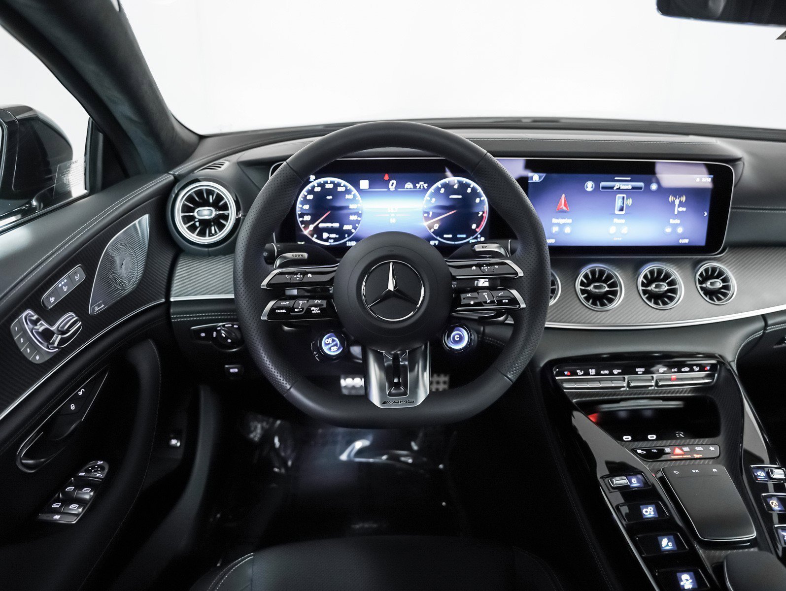 New 2026 MANUFAKTUR Moonlight White Metallic Mercedes-Benz AMG® GT 53 4-Door Coupe image 15