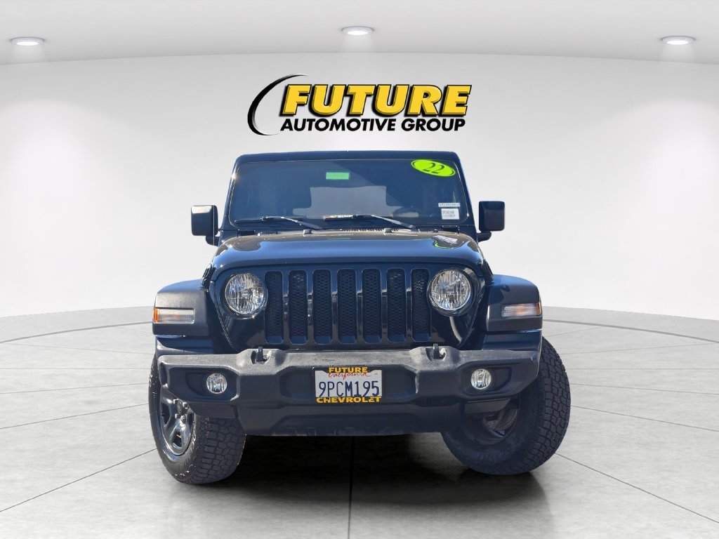 Used 2022 Black Jeep Unlimited Sport image 2