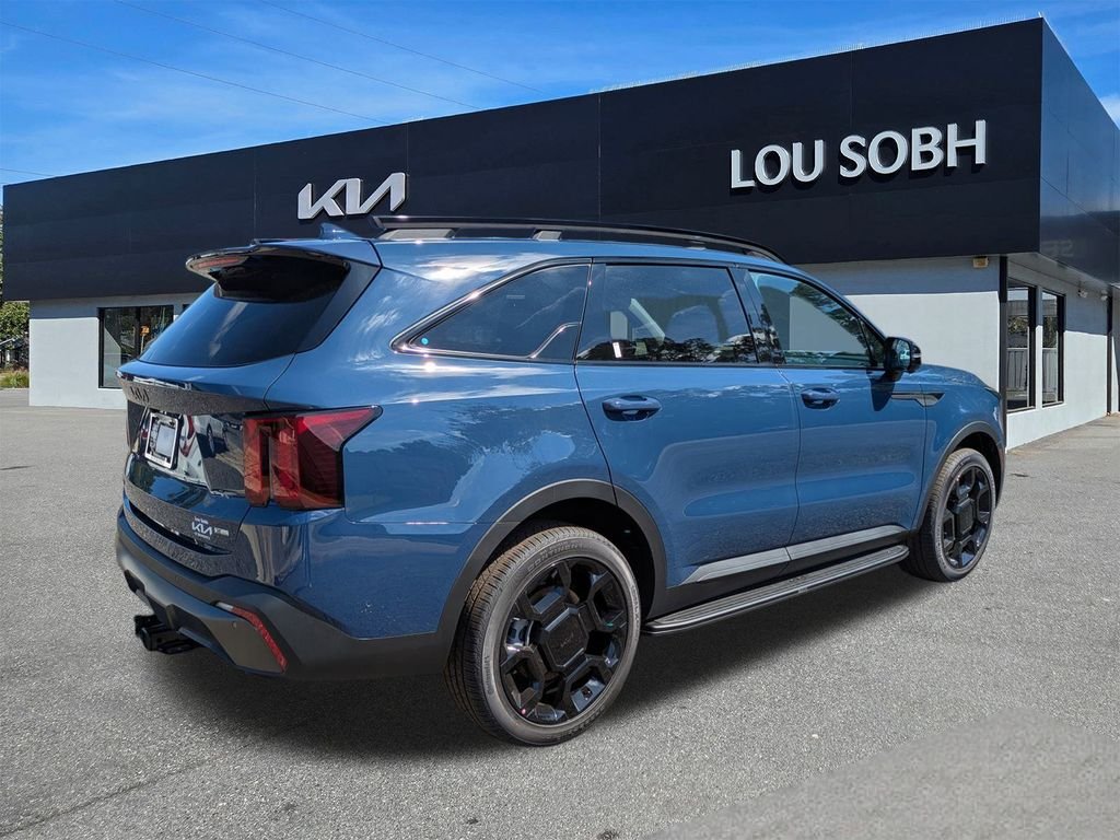 New 2025 Midnight Lake Blue Kia X-Line SX AWD image 3