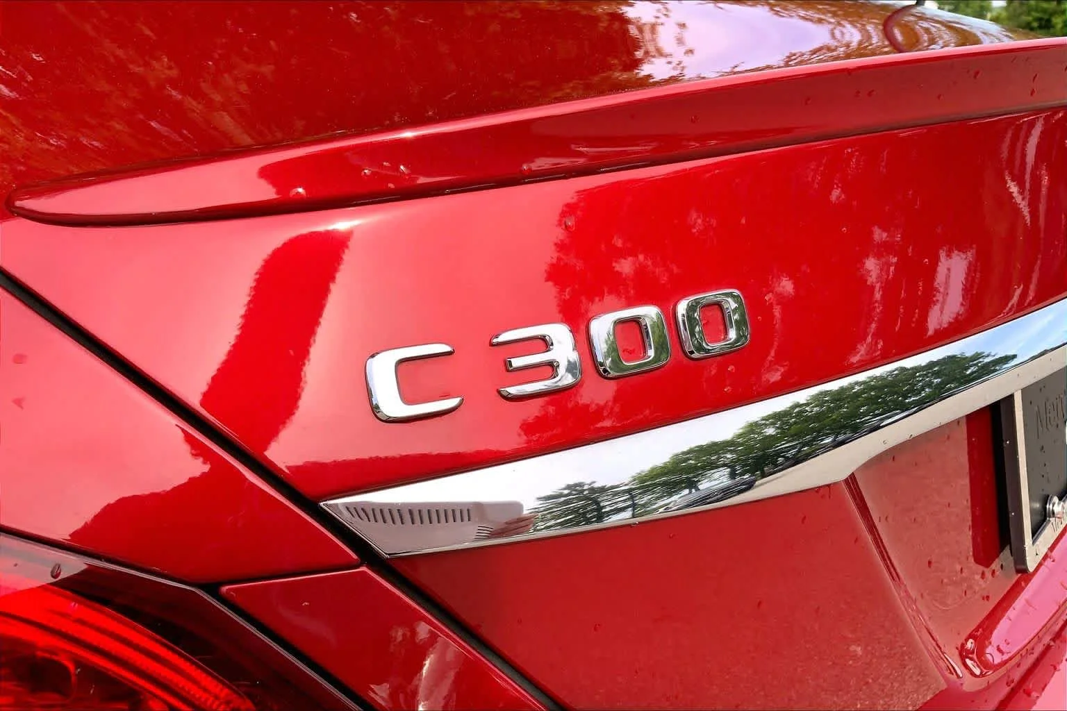 Used 2018 designo Cardinal Red Metallic Mercedes-Benz C 300 image 10