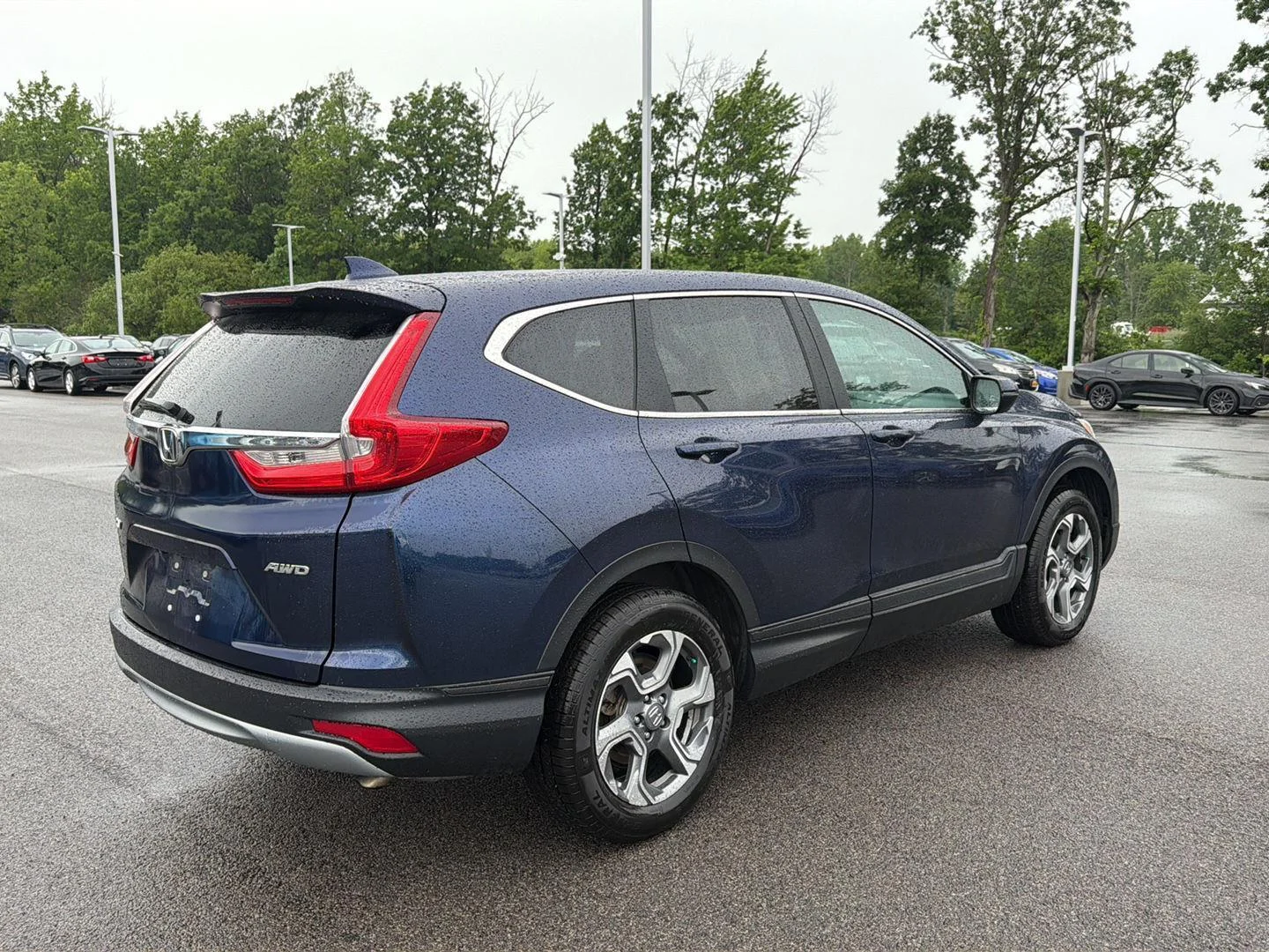Used 2019 Obsidian Blue Pearl Honda EX image 4