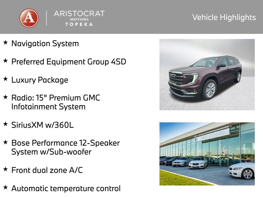 Used 2024 GMC Acadia Elevation with VIN 1GKENNKS1RJ203297 for sale in Kansas City