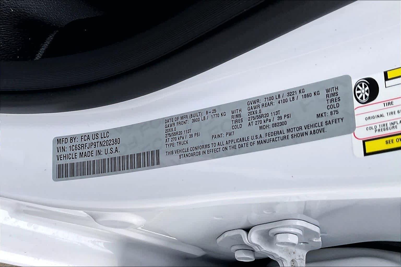 New 2026 Bright White Clear-Coat Exterior Paint RAM Laramie image 20