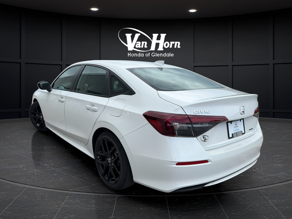Used 2025 Platinum White Pearl Honda 4D HYBRID SPORT image 5