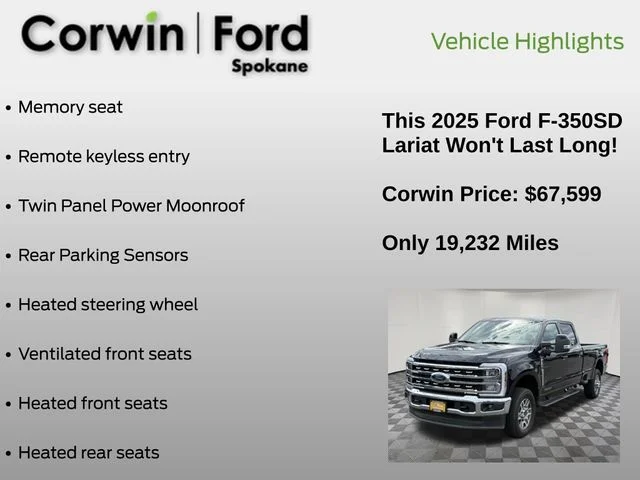 Certified Used 2025 Antimatter Blue Metallic Ford Lariat image 13