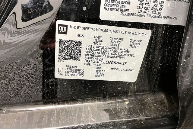 Used 2022 Black GMC AT4X image 3