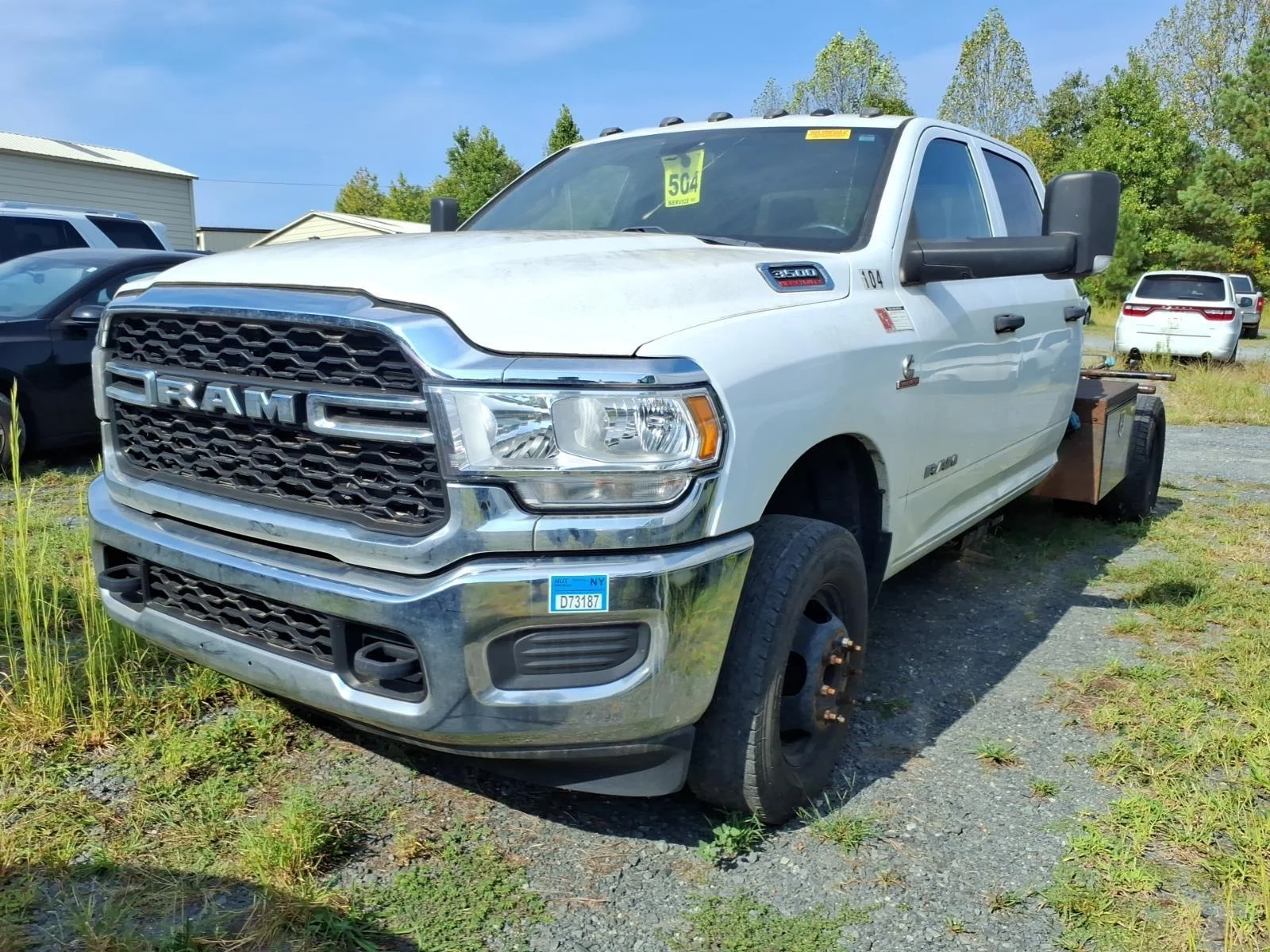 Used 2022 Bright White Clearcoat Ram Tradesman image 1