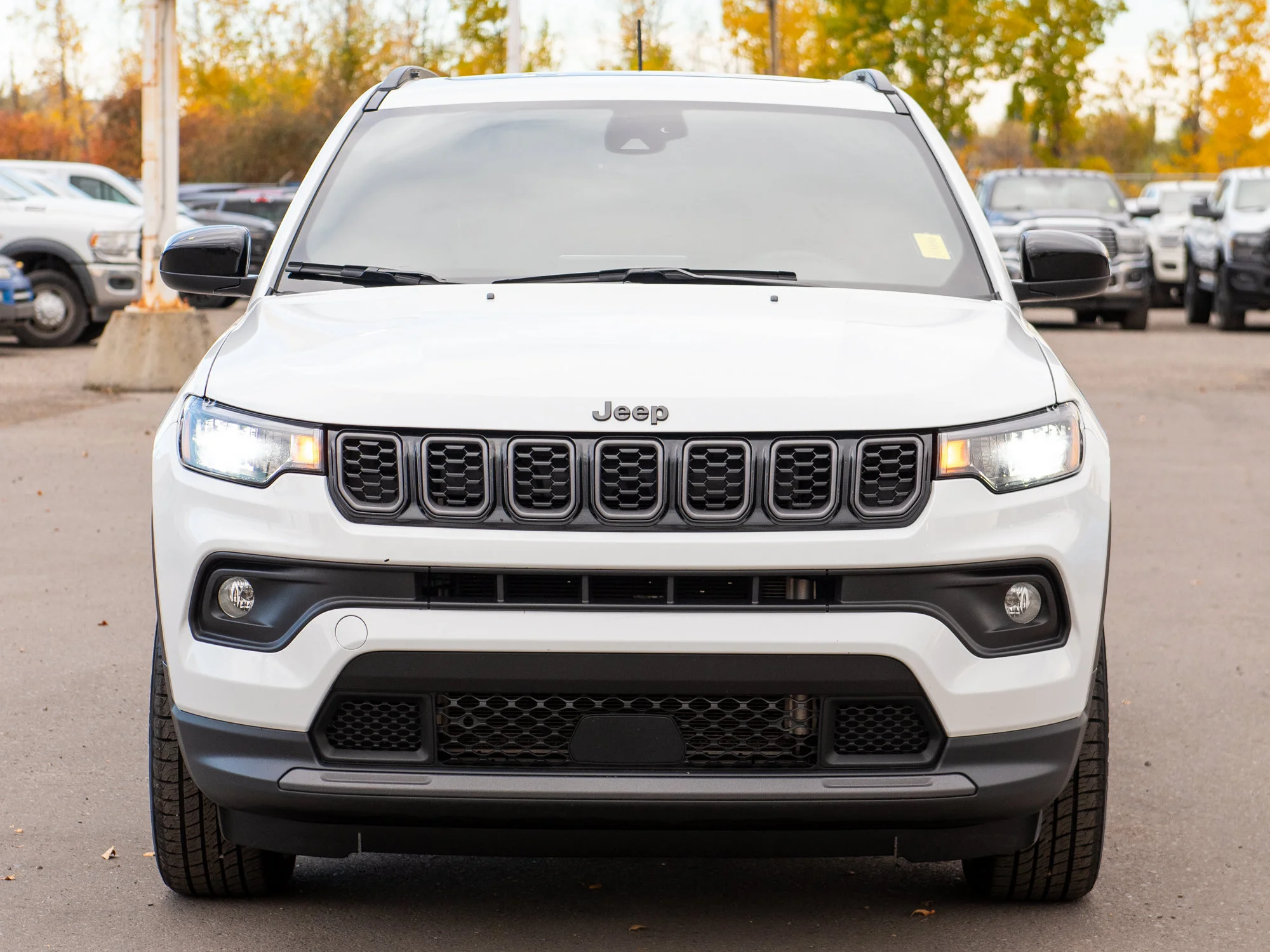 Used 2025 White Jeep Altitude* 4x4, Panoramic Sunroof, Heated Seats & Wheel, Remote Start image 6