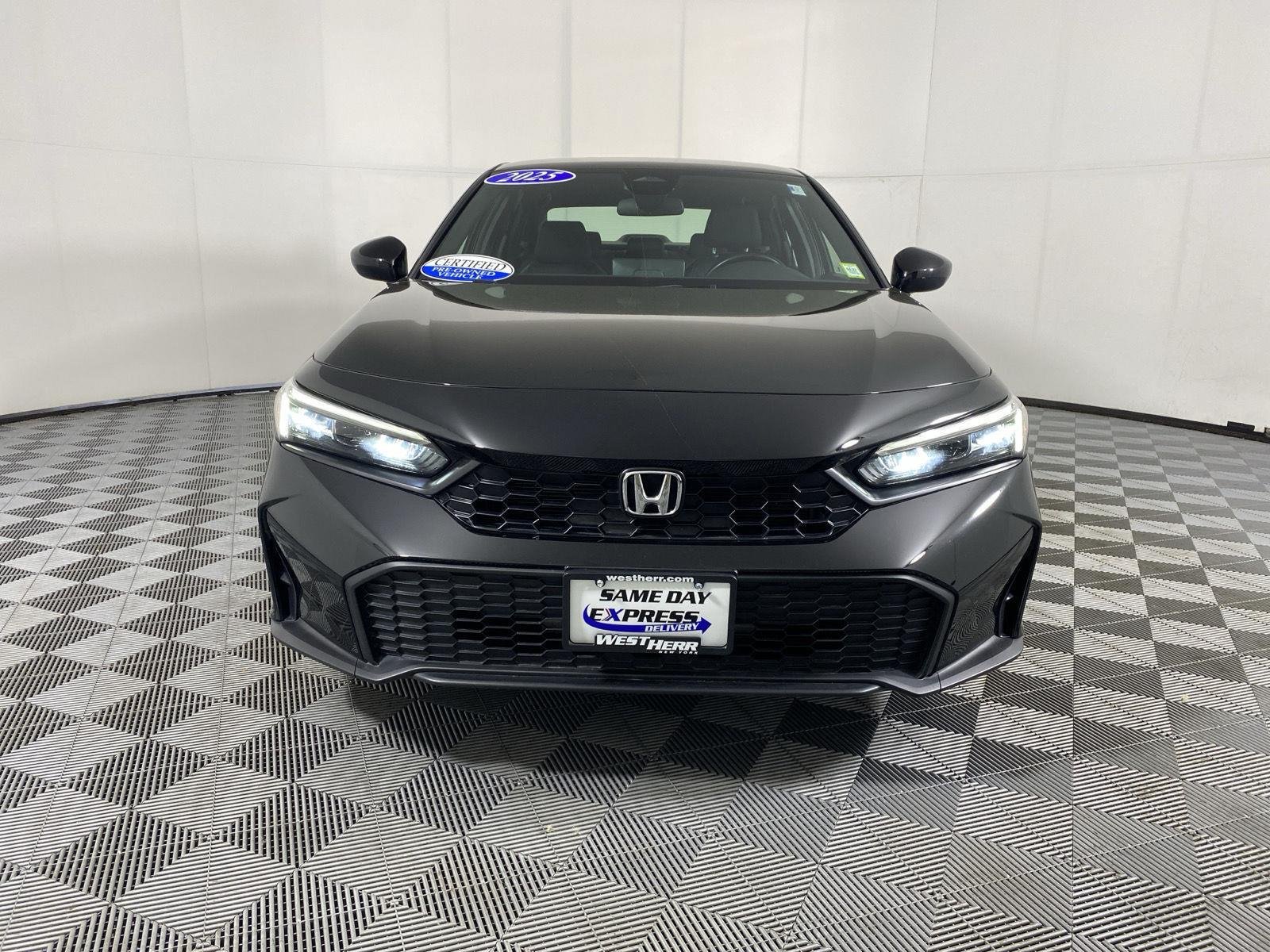 Certified Used 2025 Crystal Black Pearl Honda Sport image 2