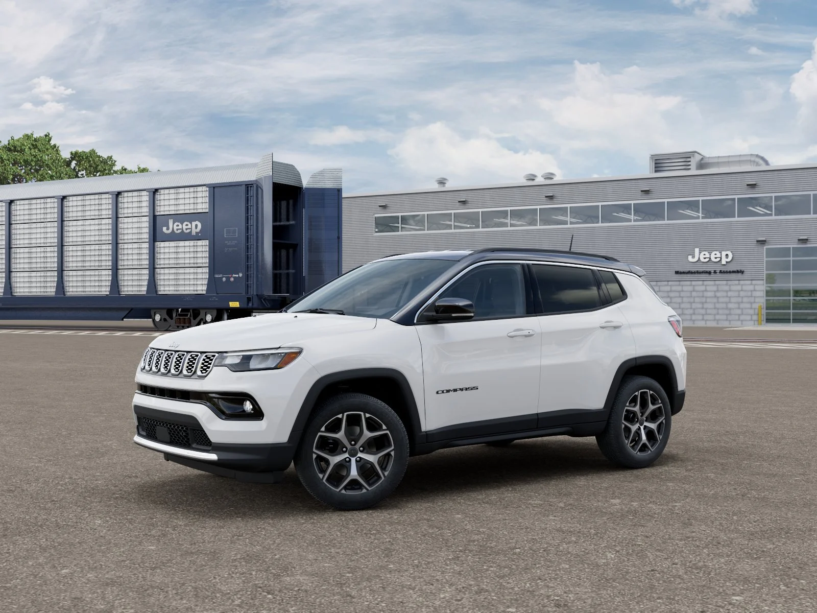 New 2026 Bright White Clear-Coat Exterior Paint Jeep Limited image 1