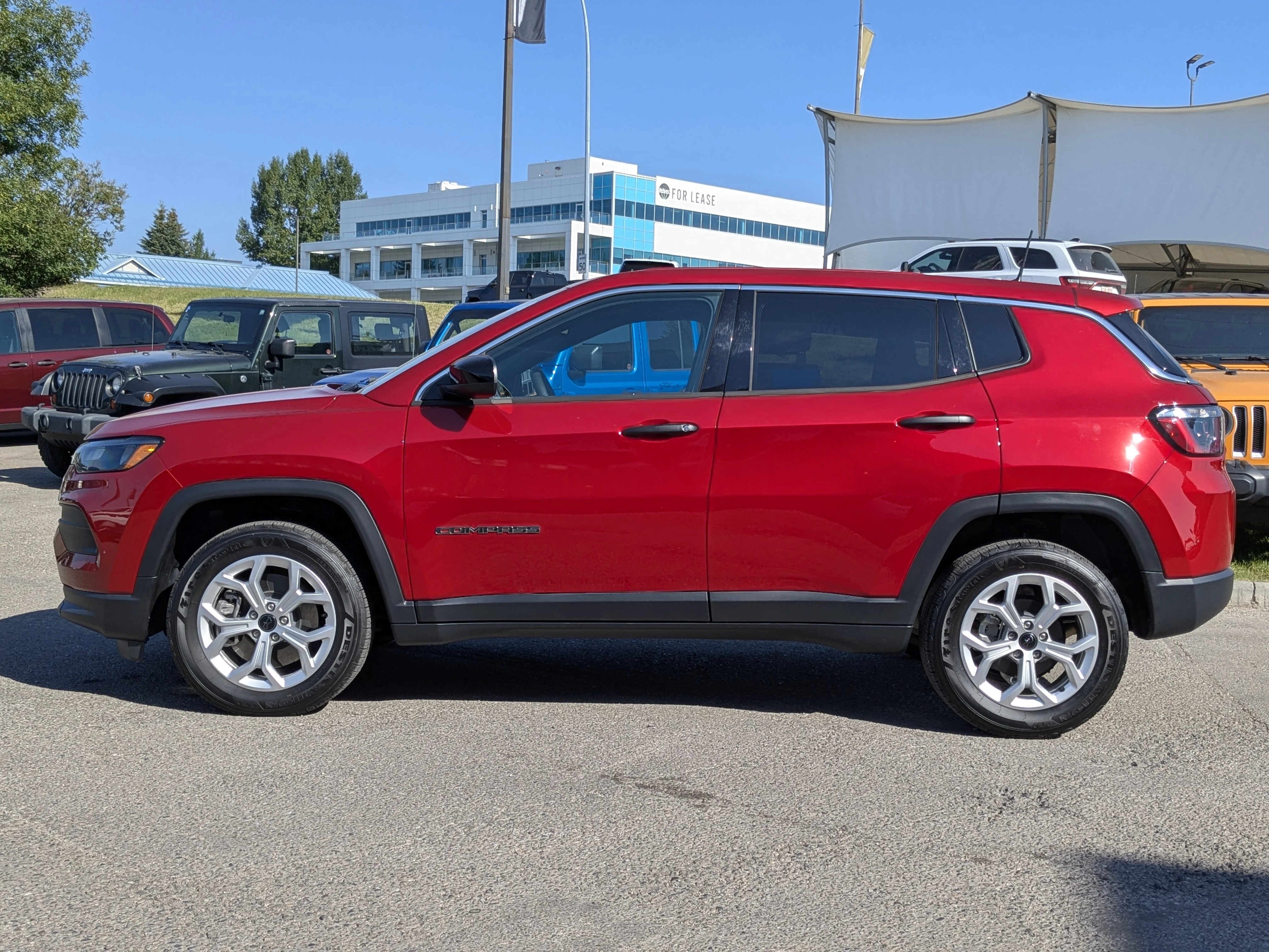 New 2025 Red Jeep Sport - - Forward Collision Warning - LED Head Lamps - Heated Seats and More! image 5