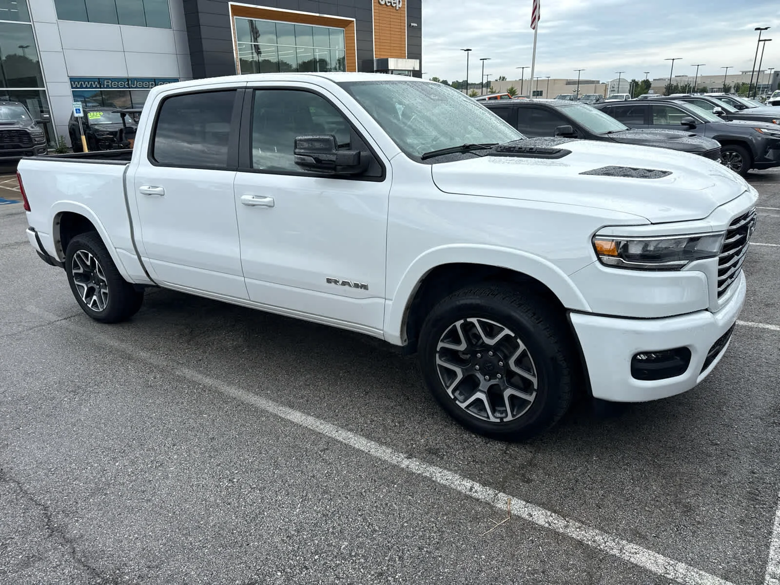 Used 2025 Bright White Clearcoat Ram Laramie image 3