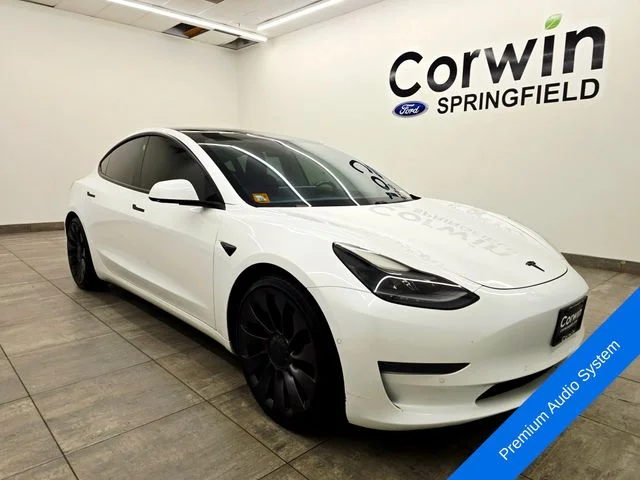Used 2021 Pearl White Multi Tesla Performance image 6