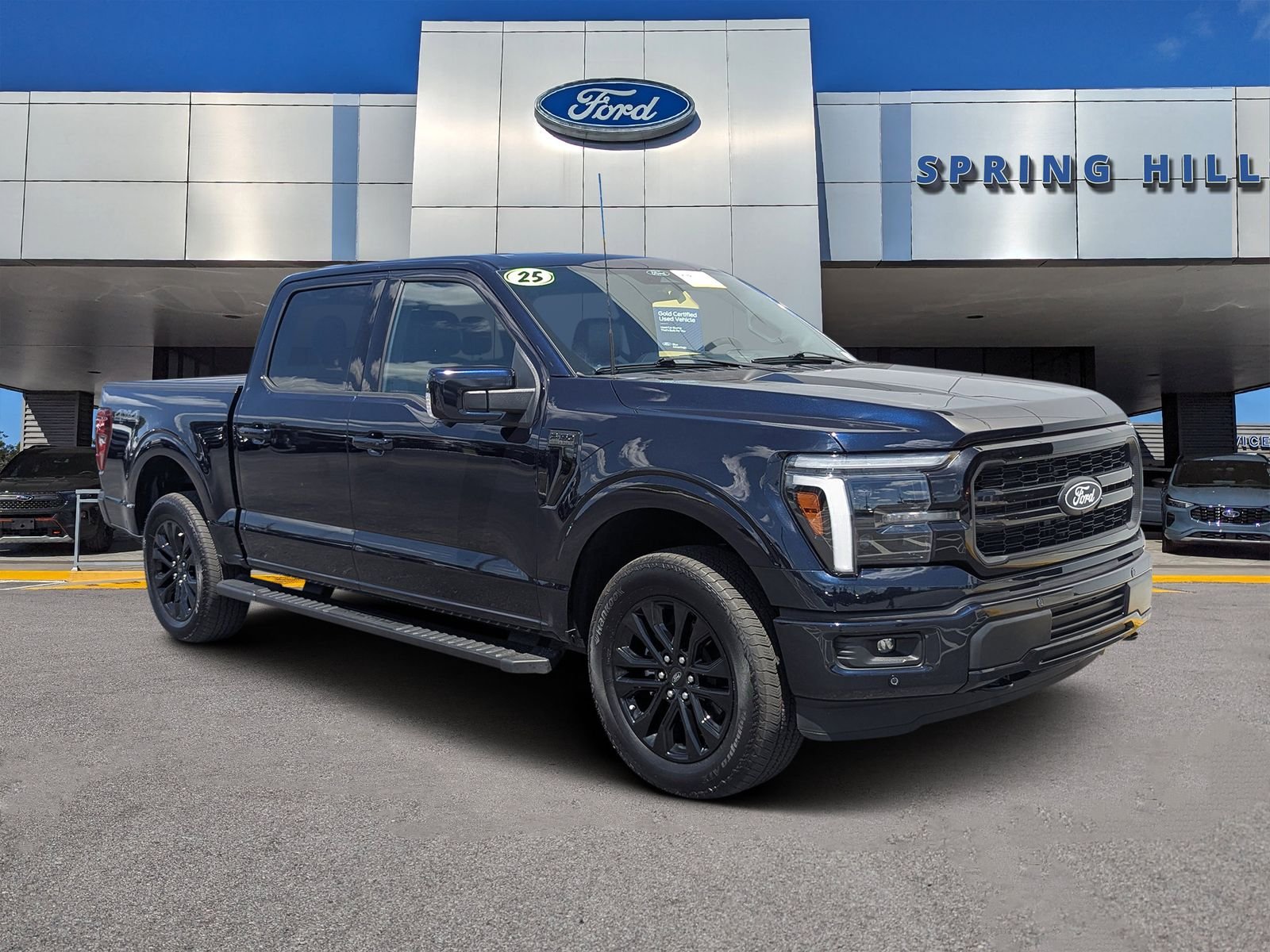 Certified Used 2025 Blue Metallic Ford Lariat image 1