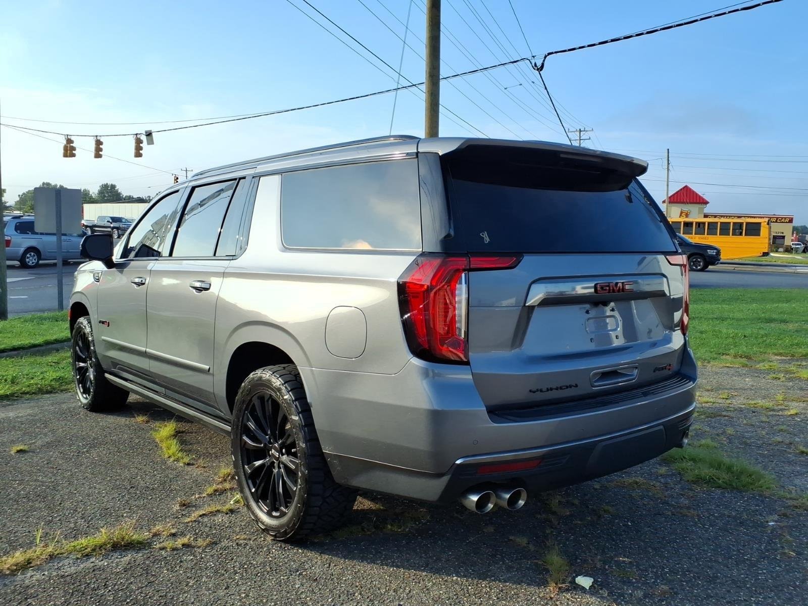 Used 2022 Satin Steel Metallic GMC AT4 image 4
