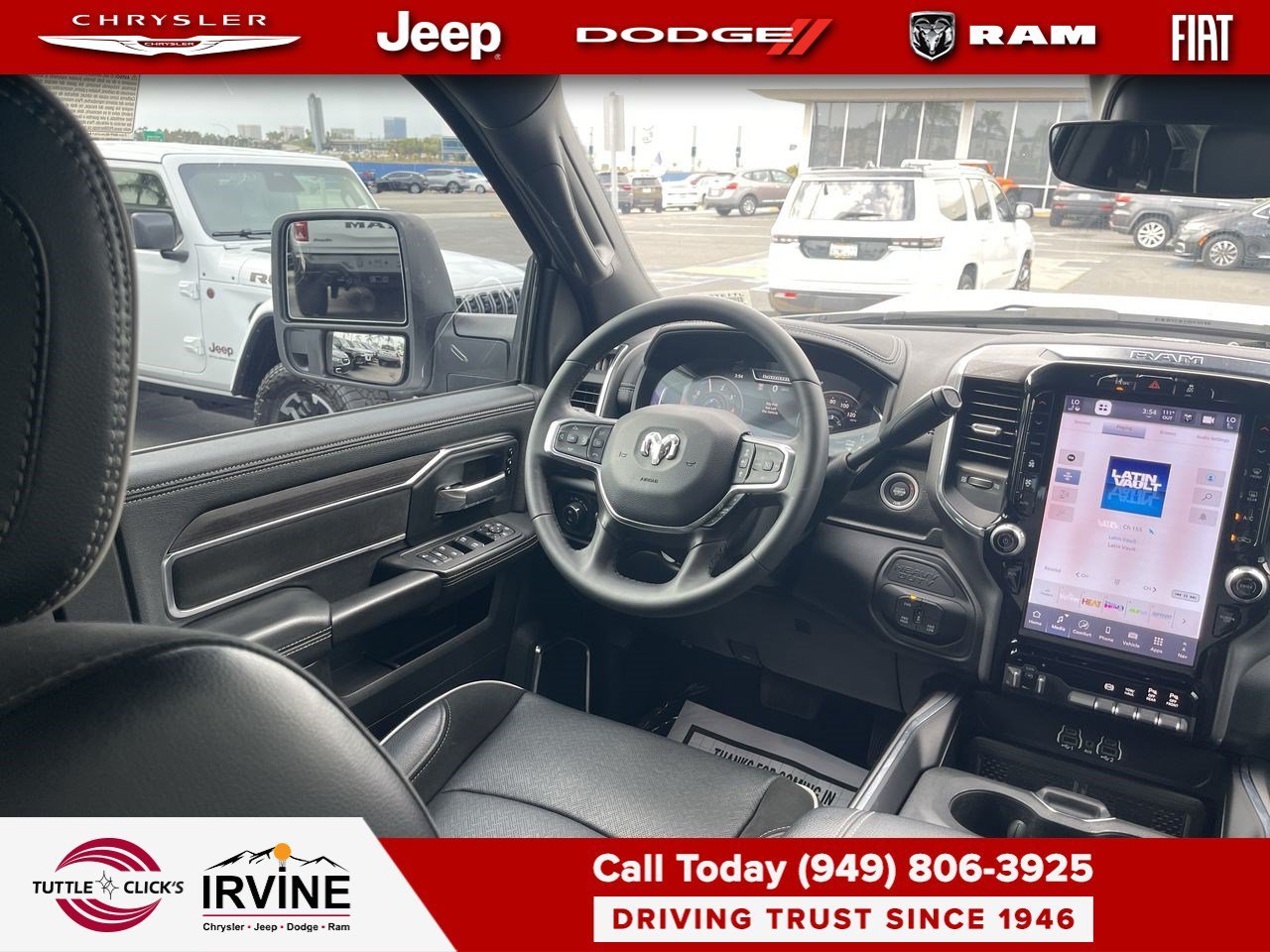 Used 2025 Bright White Clearcoat Ram Laramie image 10