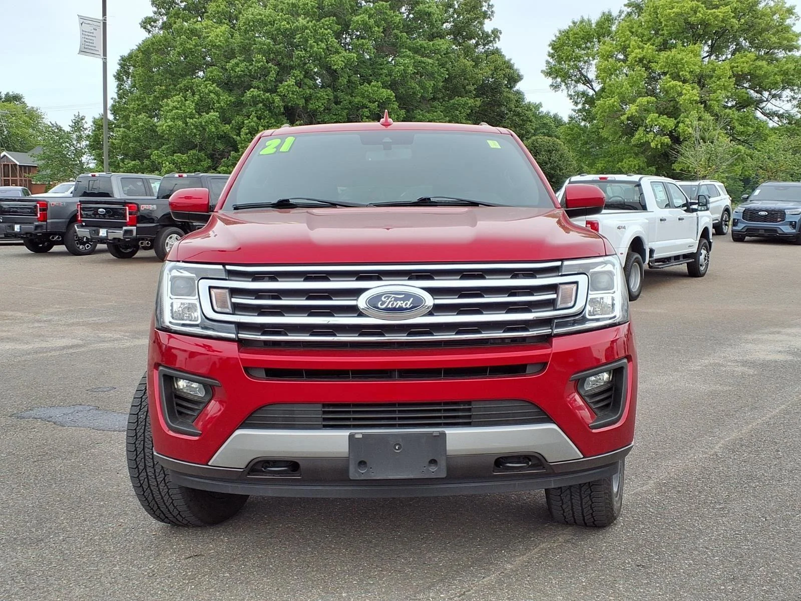 Used 2021 Rapid Red Metallic Tinted Clearcoat Ford XLT image 9