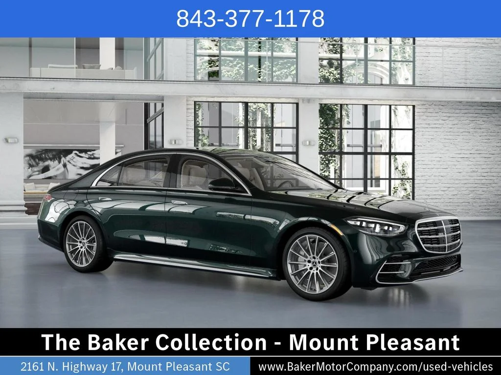 Certified Used 2026 Emerald Green Metallic Mercedes-Benz S 500 image 12