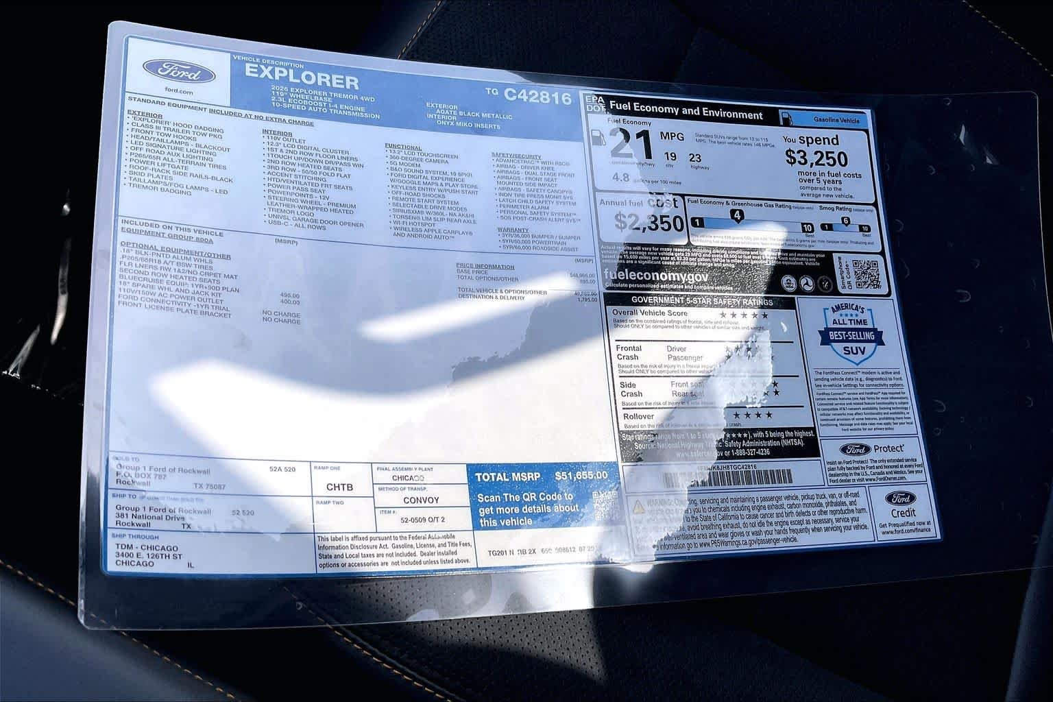 New 2026 Agate Black Metallic Ford Tremor® image 16