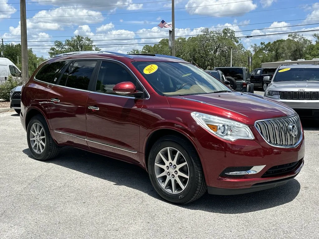 Certified Used 2017 Crimson Red Buick Leather Group image 9