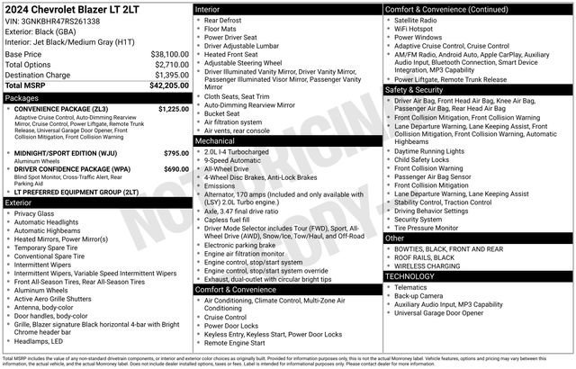 Used 2024 Black Chevrolet 2LT image 31