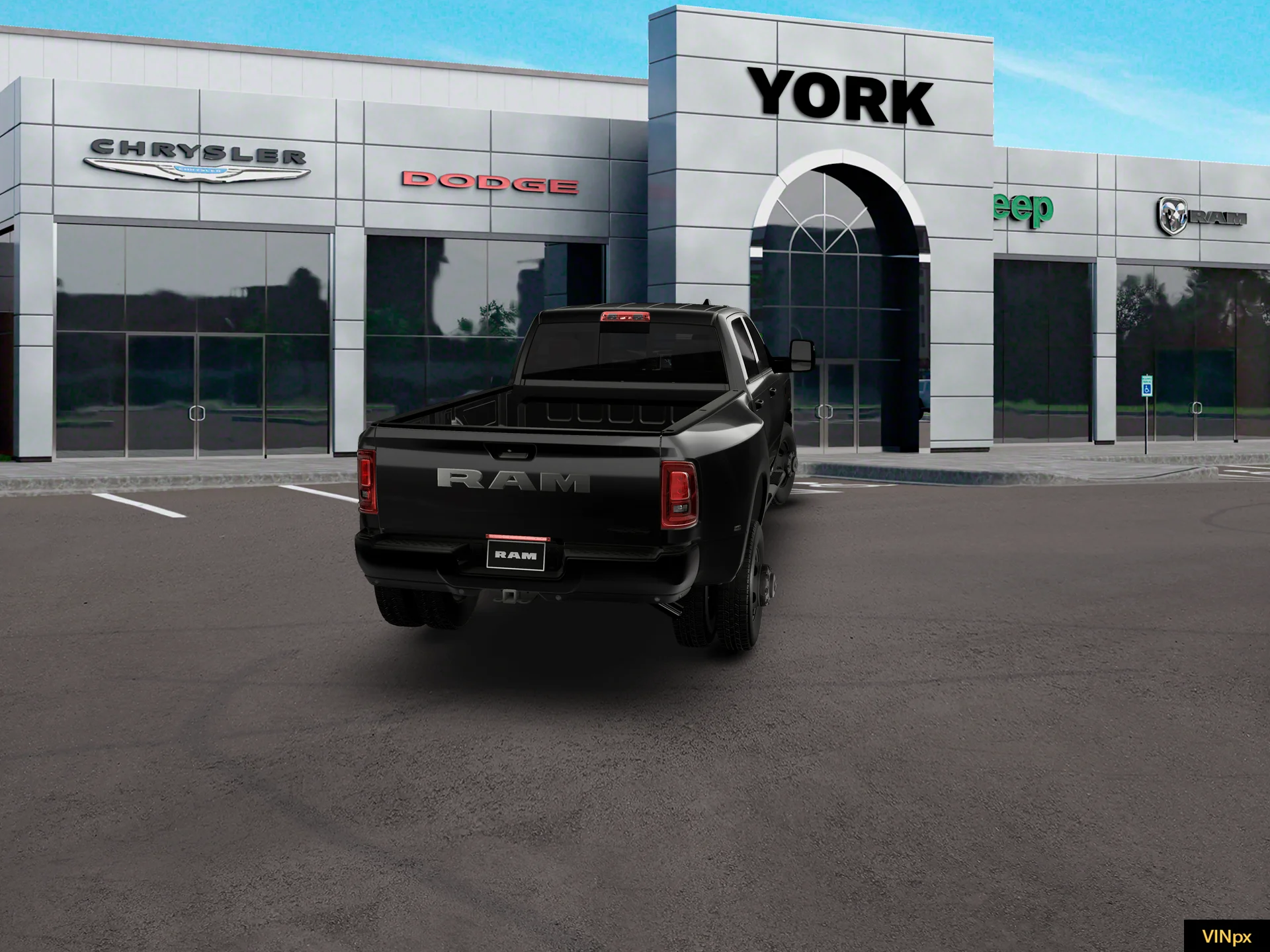 New 2027 Diamond Black Crystal Pearl-Coat Exterior Paint RAM Tradesman image 14