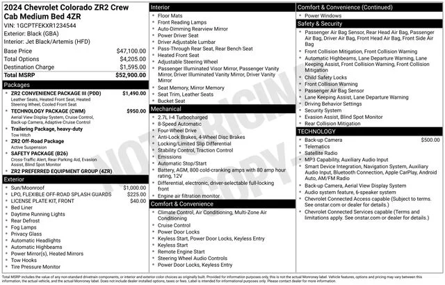 Used 2024 Black Chevrolet ZR2 image 44