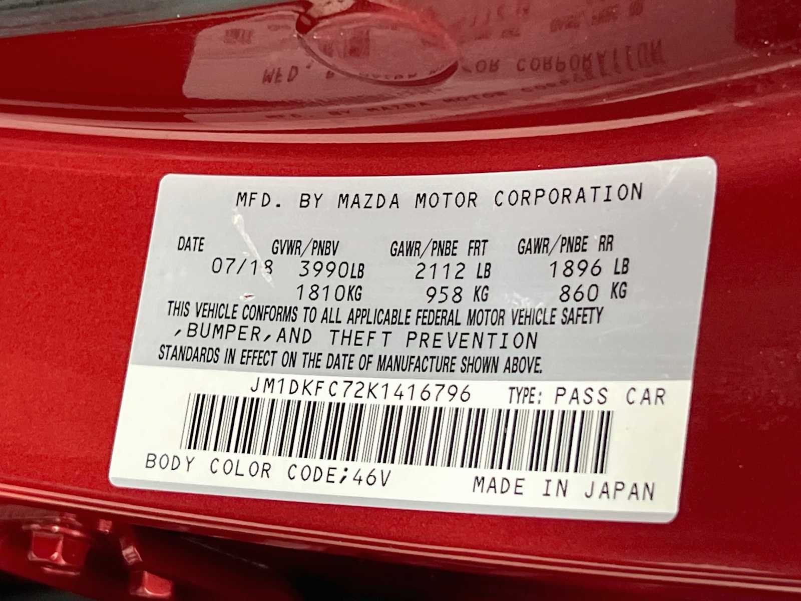 Used 2019 Soul Red Crystal Metallic Mazda Touring image 32