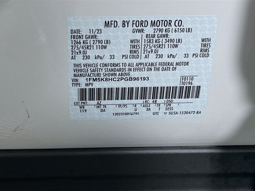 Used 2023 Star White Metallic Tri-Coat Ford Platinum image 35