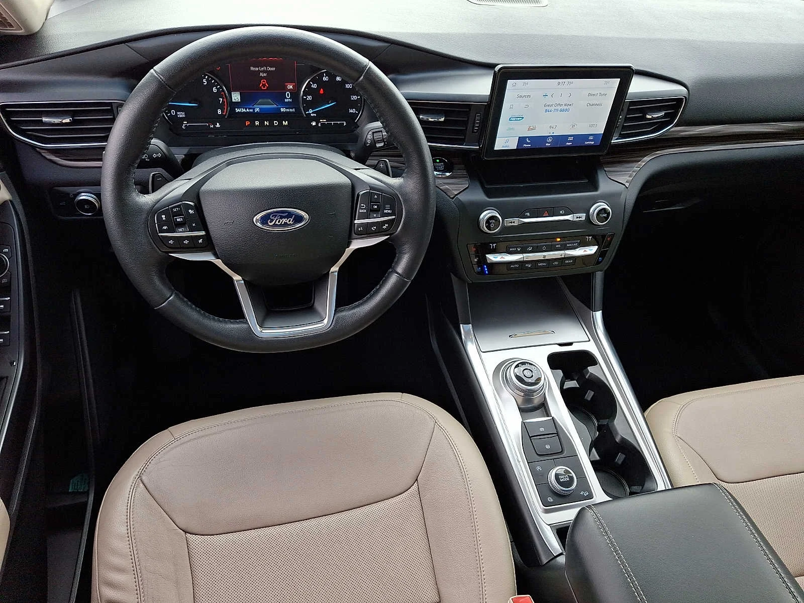 Used 2020 Star White Metallic Tri-Coat Ford Limited image 11