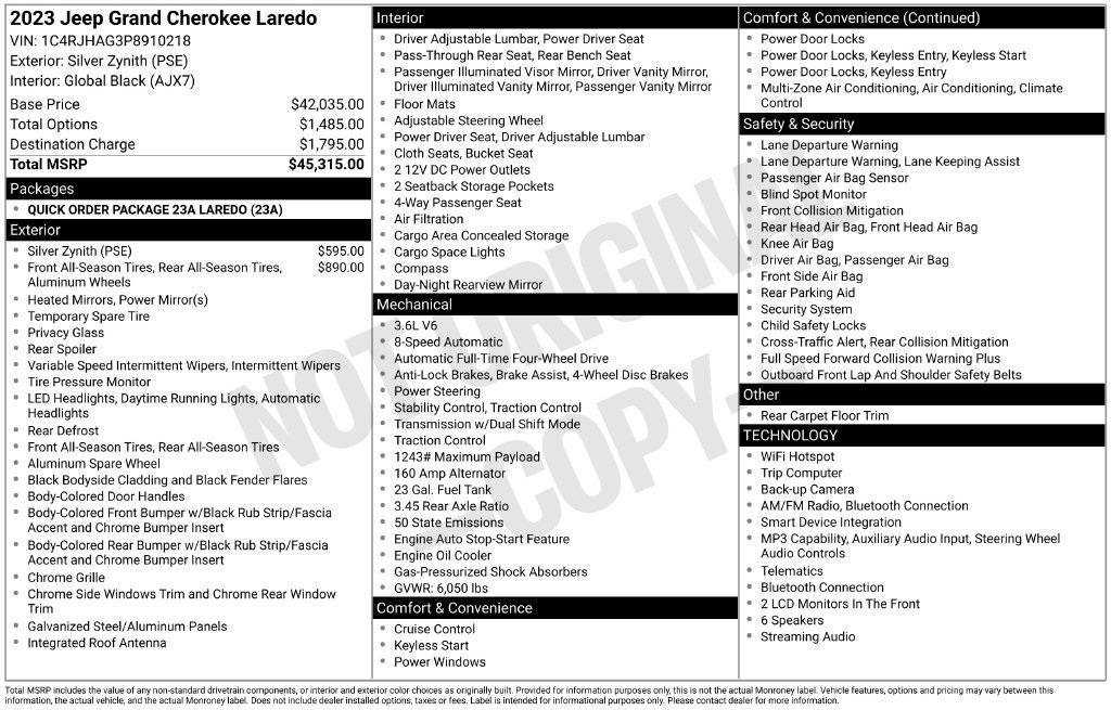 Used 2023 Silver Jeep Laredo image 31