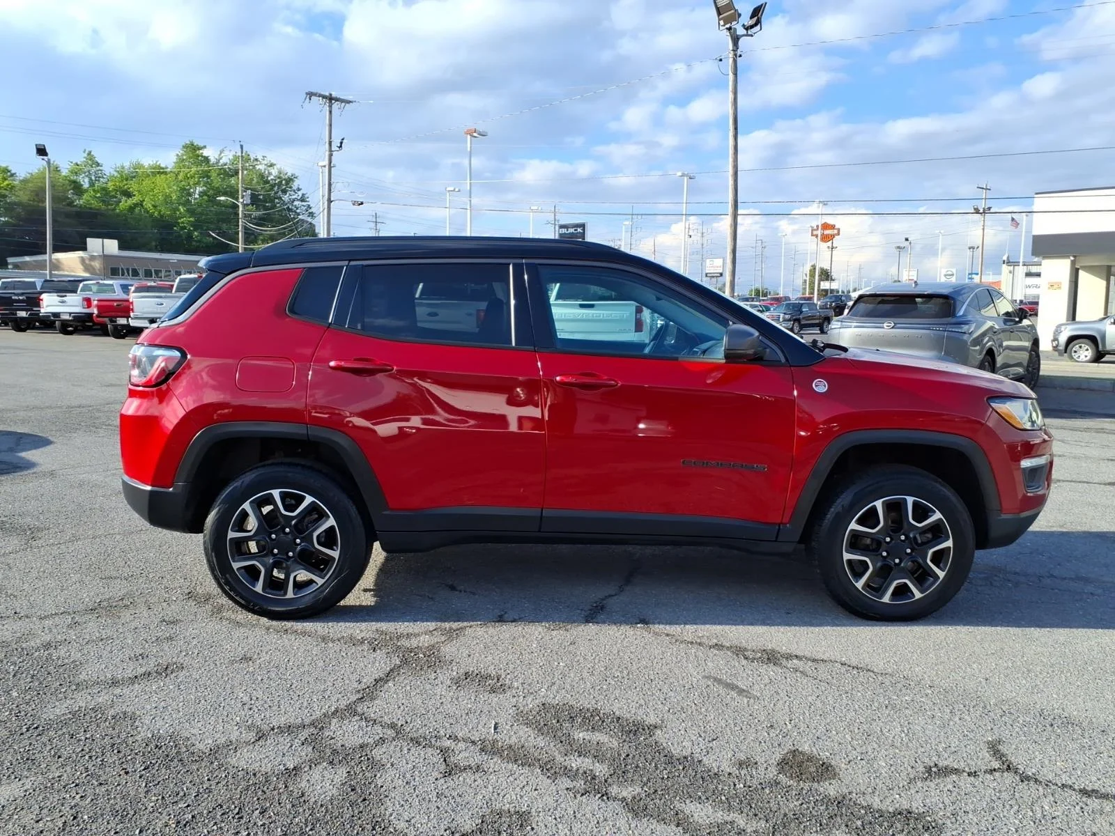 Used 2021 Red Redline Pearlcoat Jeep Trailhawk image 24