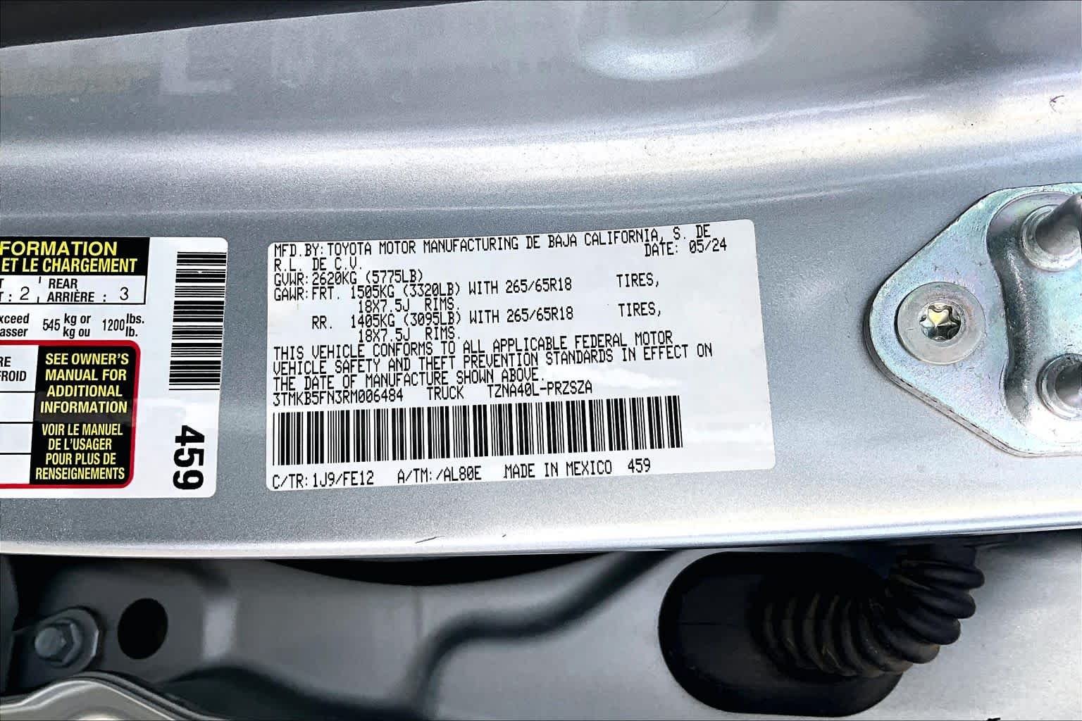 Used 2024 Celestial Silver Metallic Toyota TRD Sport image 33
