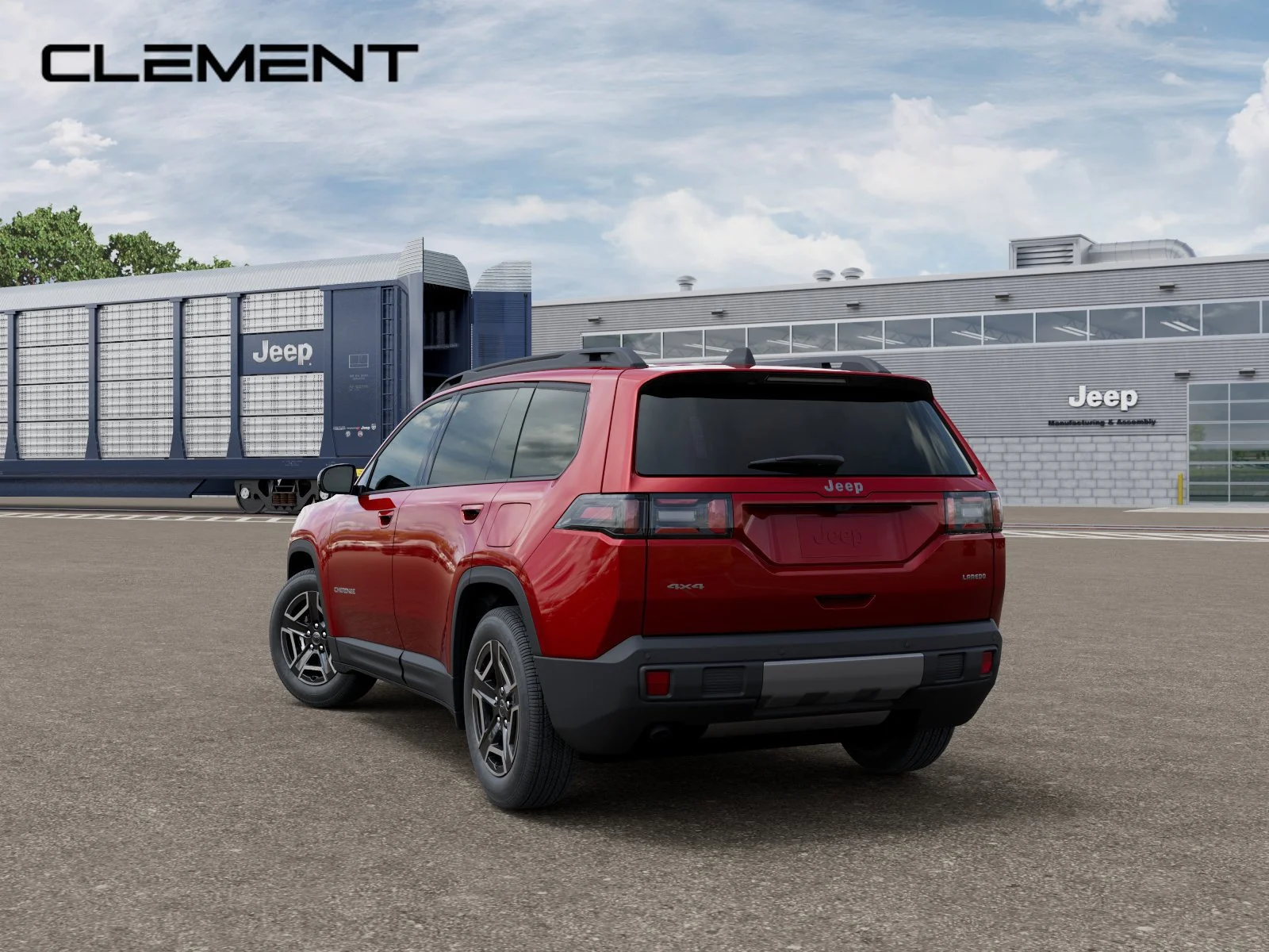 New 2027 Red Hot Pearl-Coat Paint Jeep Laredo image 3