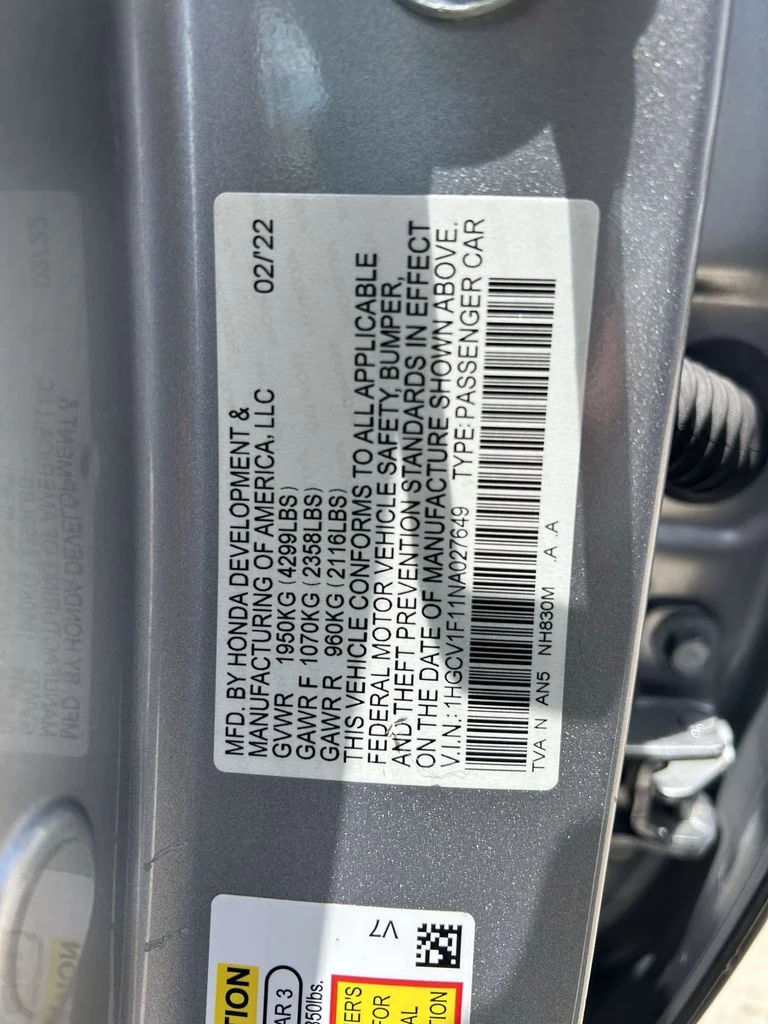 Used 2022 Silver Honda LX image 26