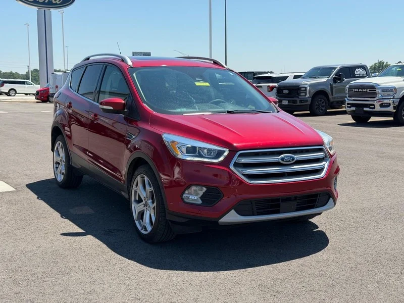 Used 2019 Ruby Red Metallic Tinted Clearcoat Ford Titanium image 3