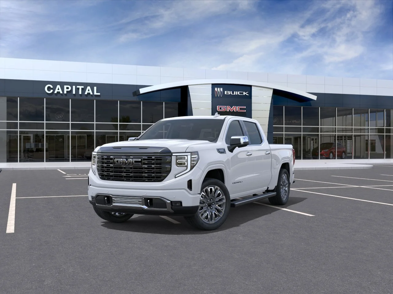 New 2026 GLACIER WHITE TRICOAT GMC Denali Ultimate image 8