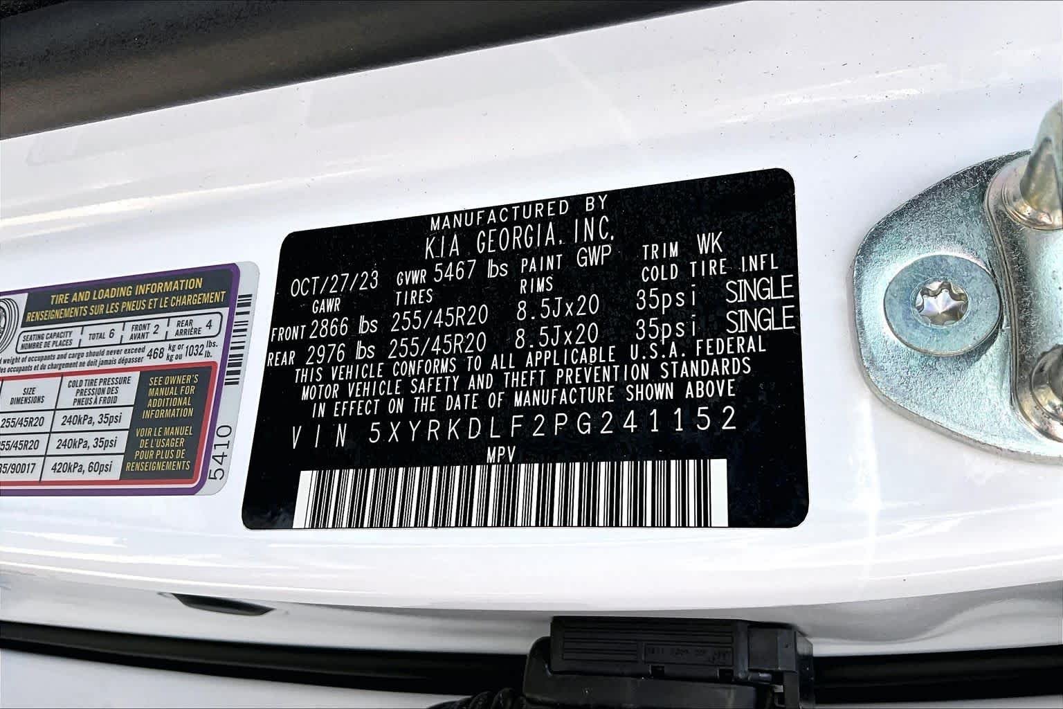 Used 2023 Glacial White Pearl Kia X-Line SX Prestige image 37