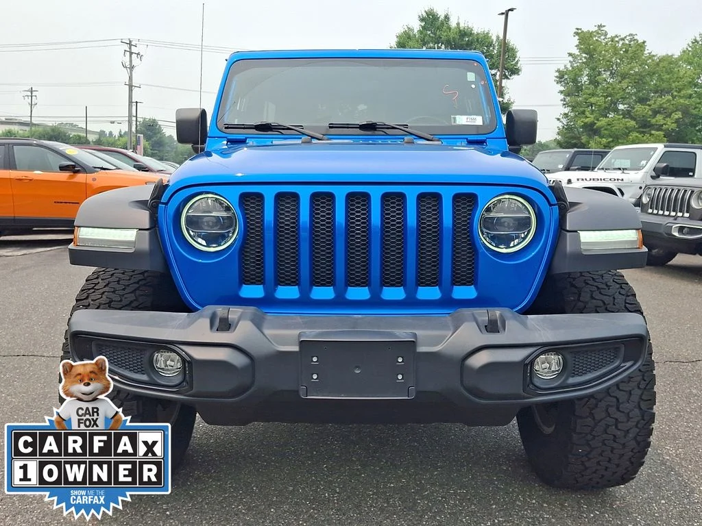 Certified Used 2022 Blue Jeep Unlimited High Tide image 2