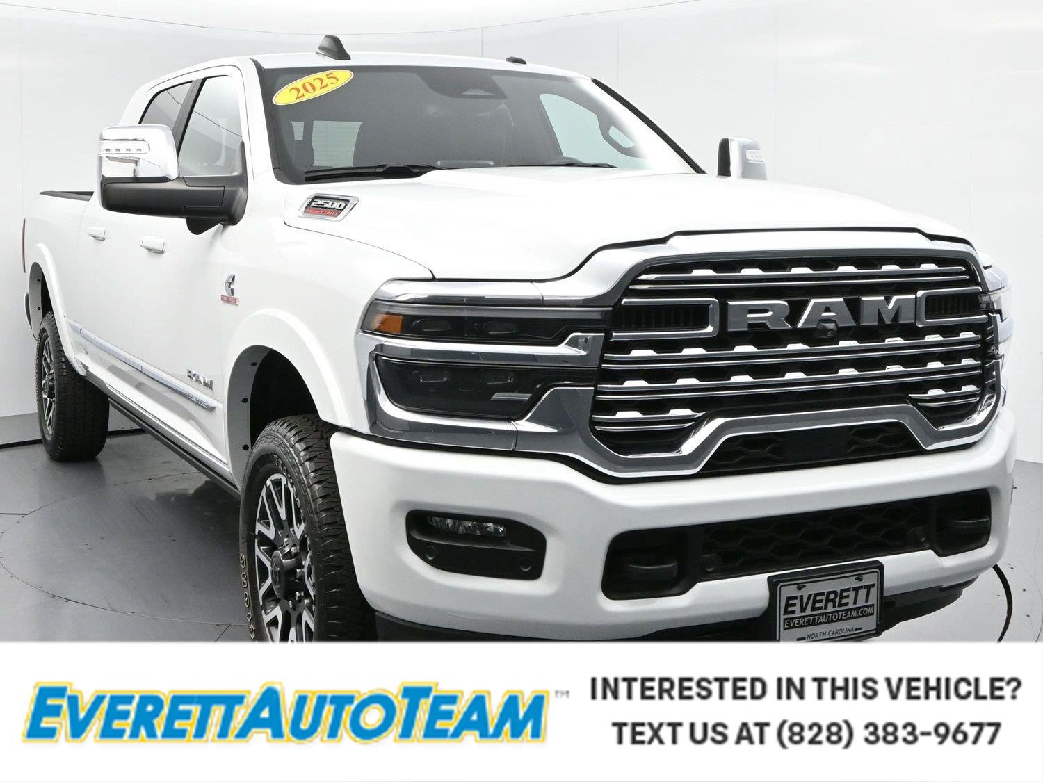 Used 2025 Bright White Clearcoat Ram Limited image 1