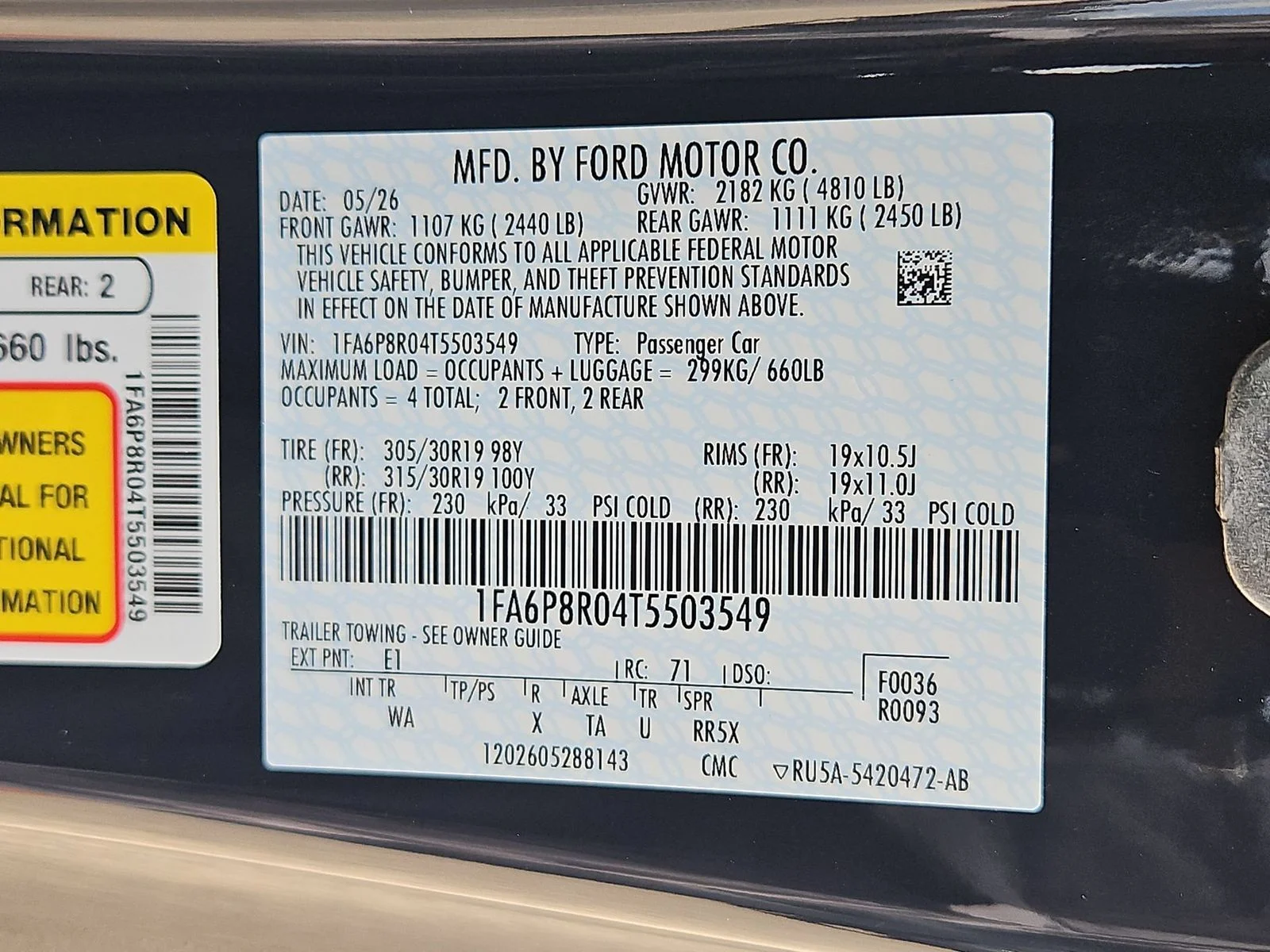 New 2026 Blue Ember Metallic Ford Dark Horse® Premium image 29