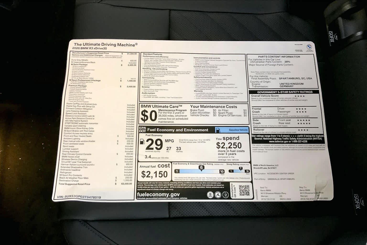 New 2026 Dune Grey Metallic BMW 30 xDrive image 22