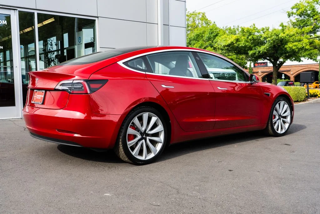 Used 2018 Red Tesla Performance image 6