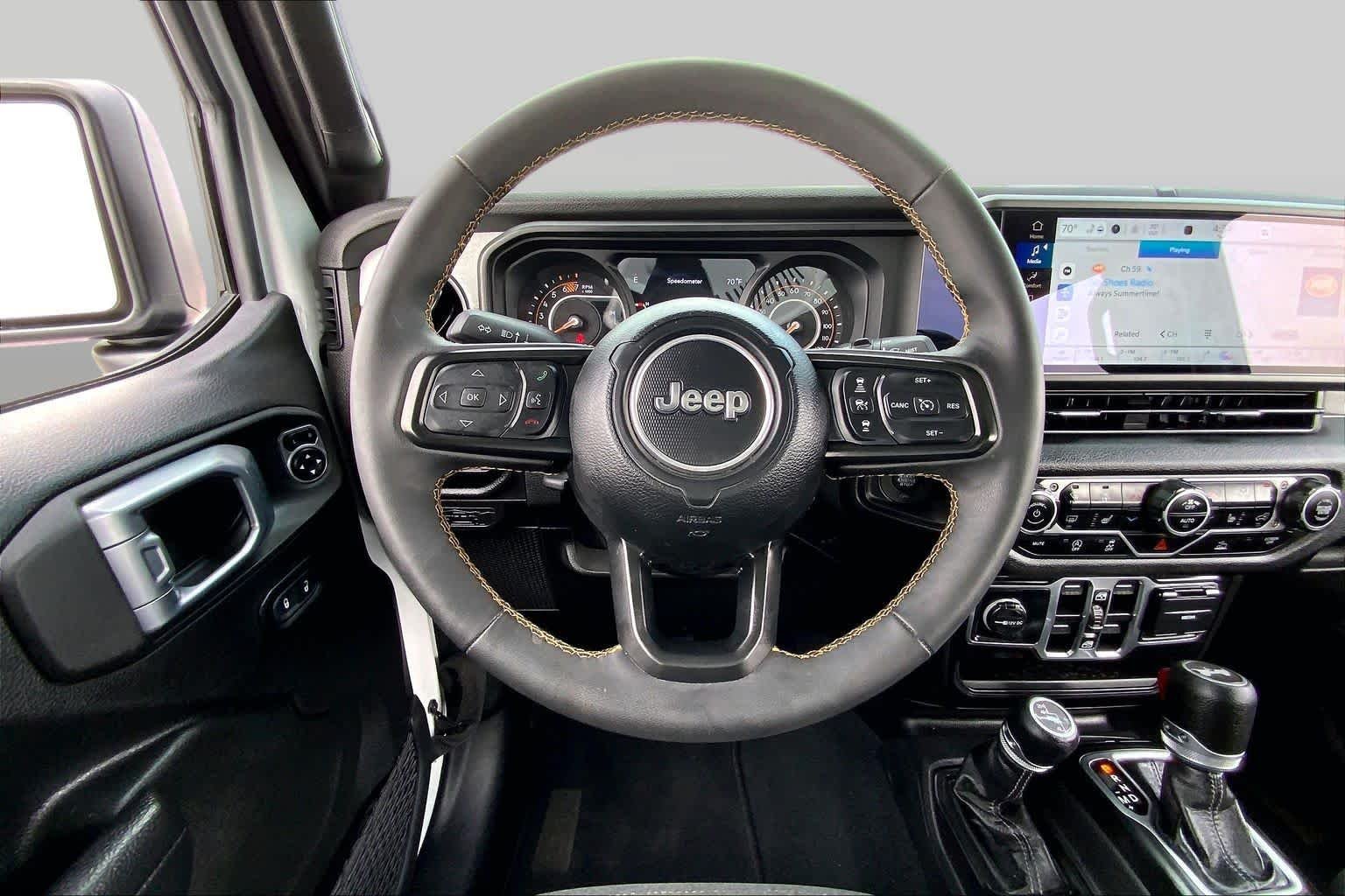 Used 2024 Bright White Clearcoat Jeep Sport S image 7