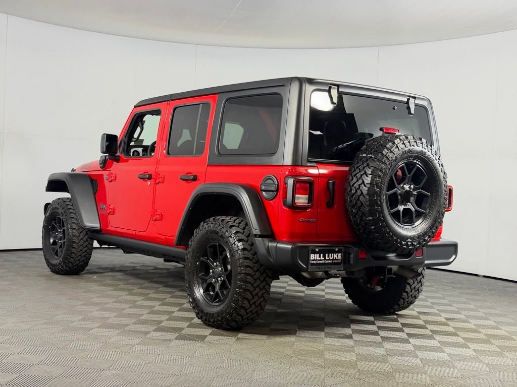Certified Used 2025 Red Jeep Willys 4xe image 9