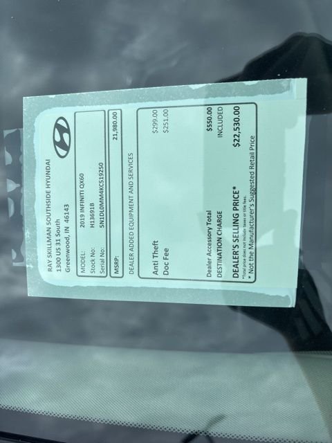 Used 2019 Gray INFINITI LUXE image 3