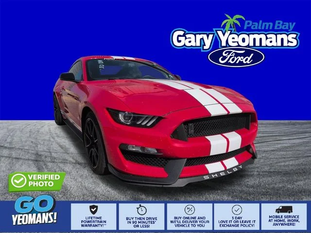 Certified Used 2019 Race Red Ford Shelby GT350 image 1