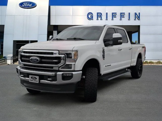 Used 2022 White Metallic Ford Lariat image 11