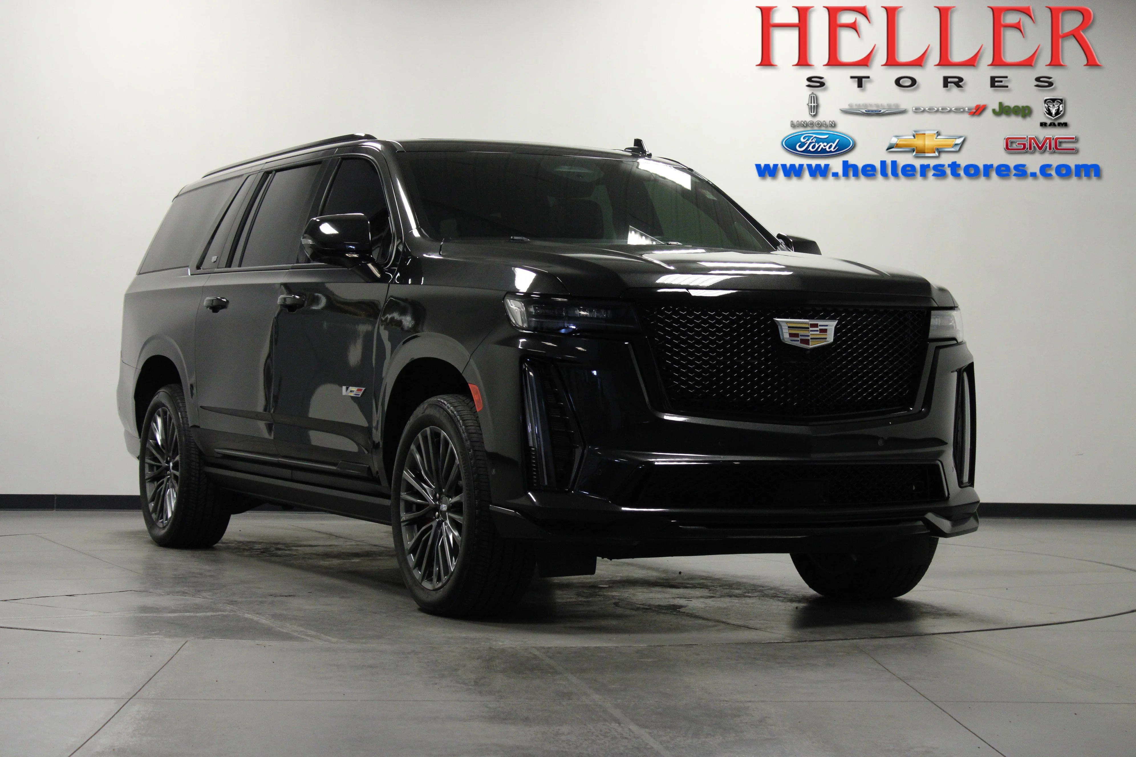 Used 2024 Black Diamond Tricoat Cadillac AWD V-Series image 1