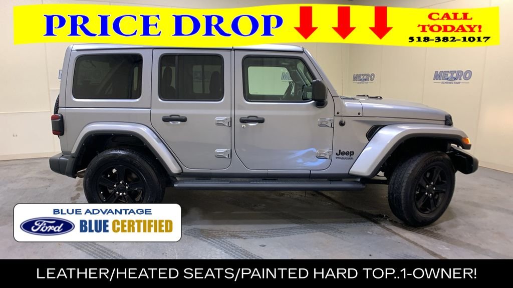 Certified Used 2021 Billet Silver Metallic Jeep Unlimited Sahara Altitude image 2